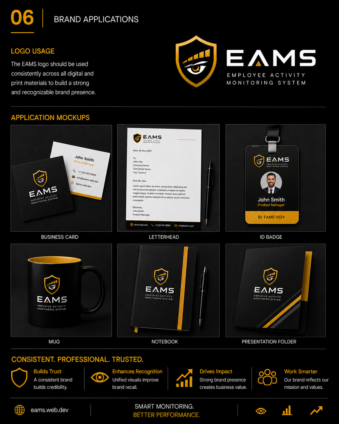 EAMS Brand System — Built for the working world