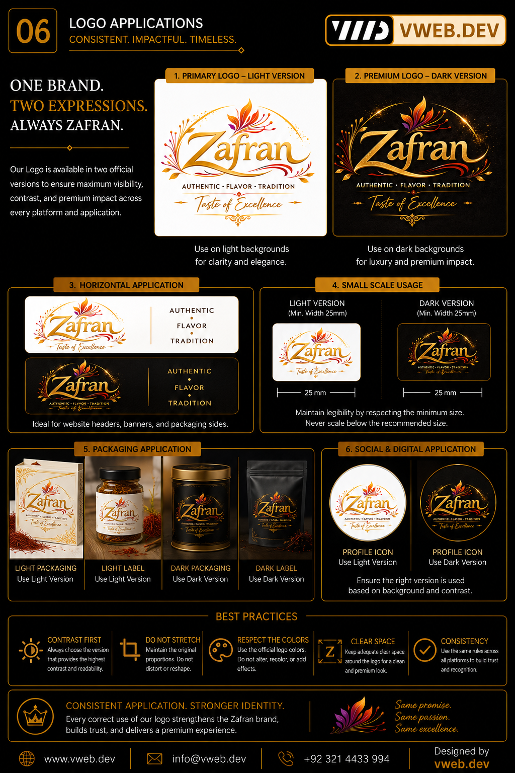 Zafran Brand Identity — A flexible signature
