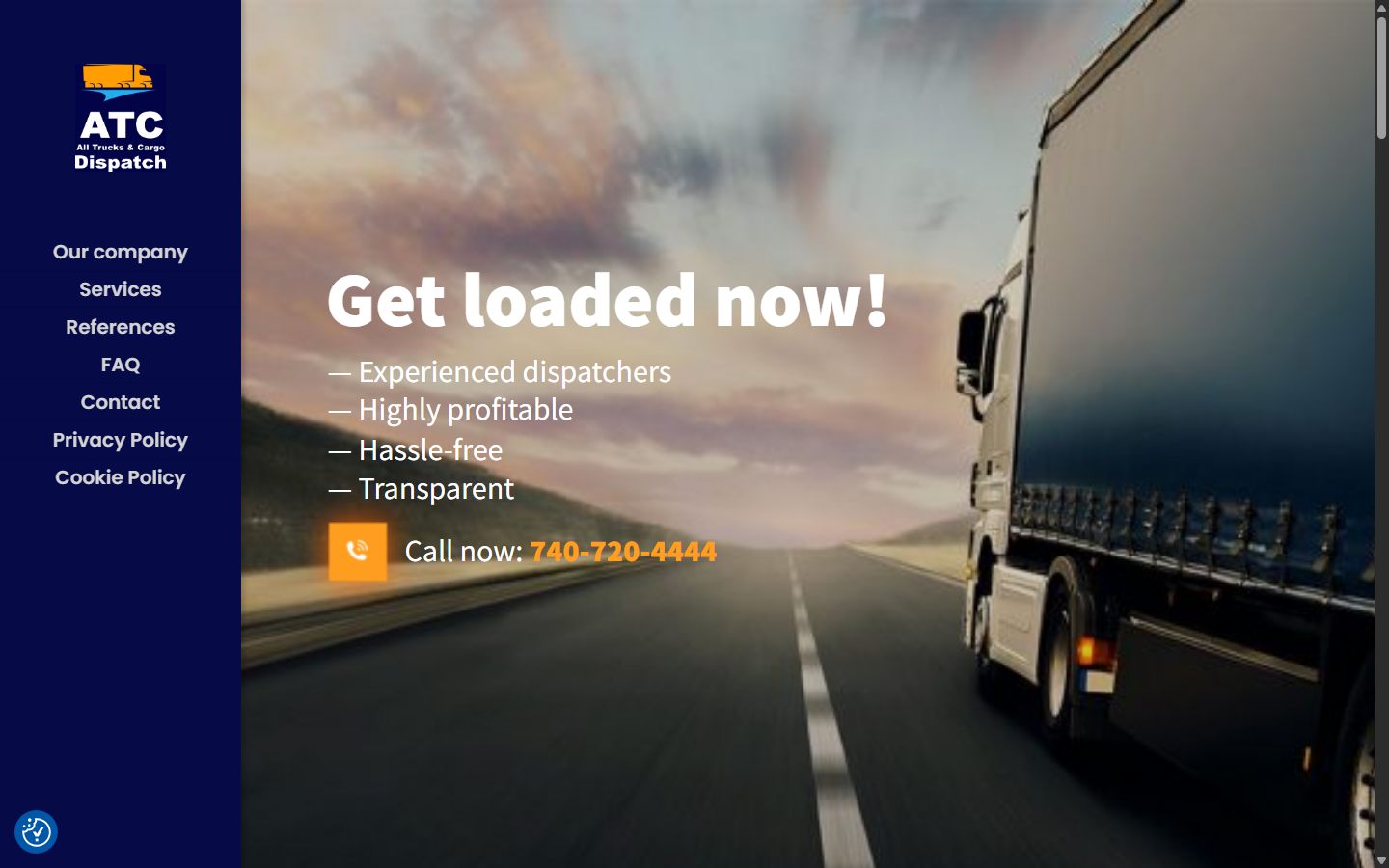 ATC Dispatch full website preview