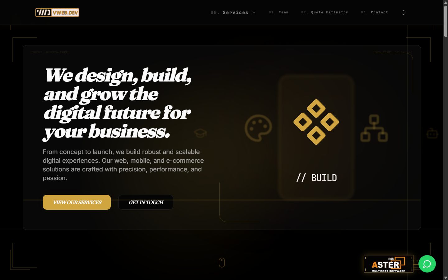 VWEB.DEV full website preview