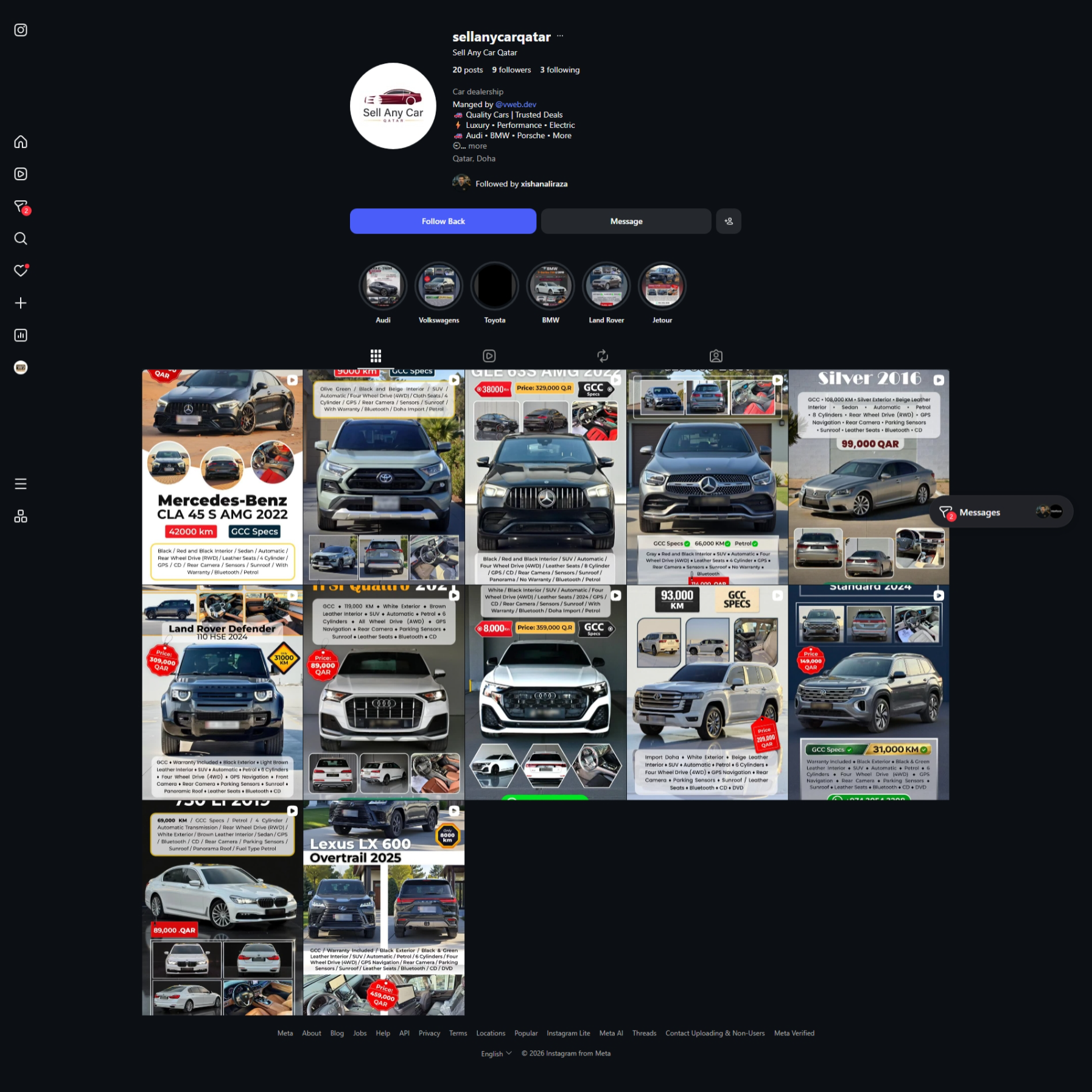 Sell Any Car Qatar Instagram post 1