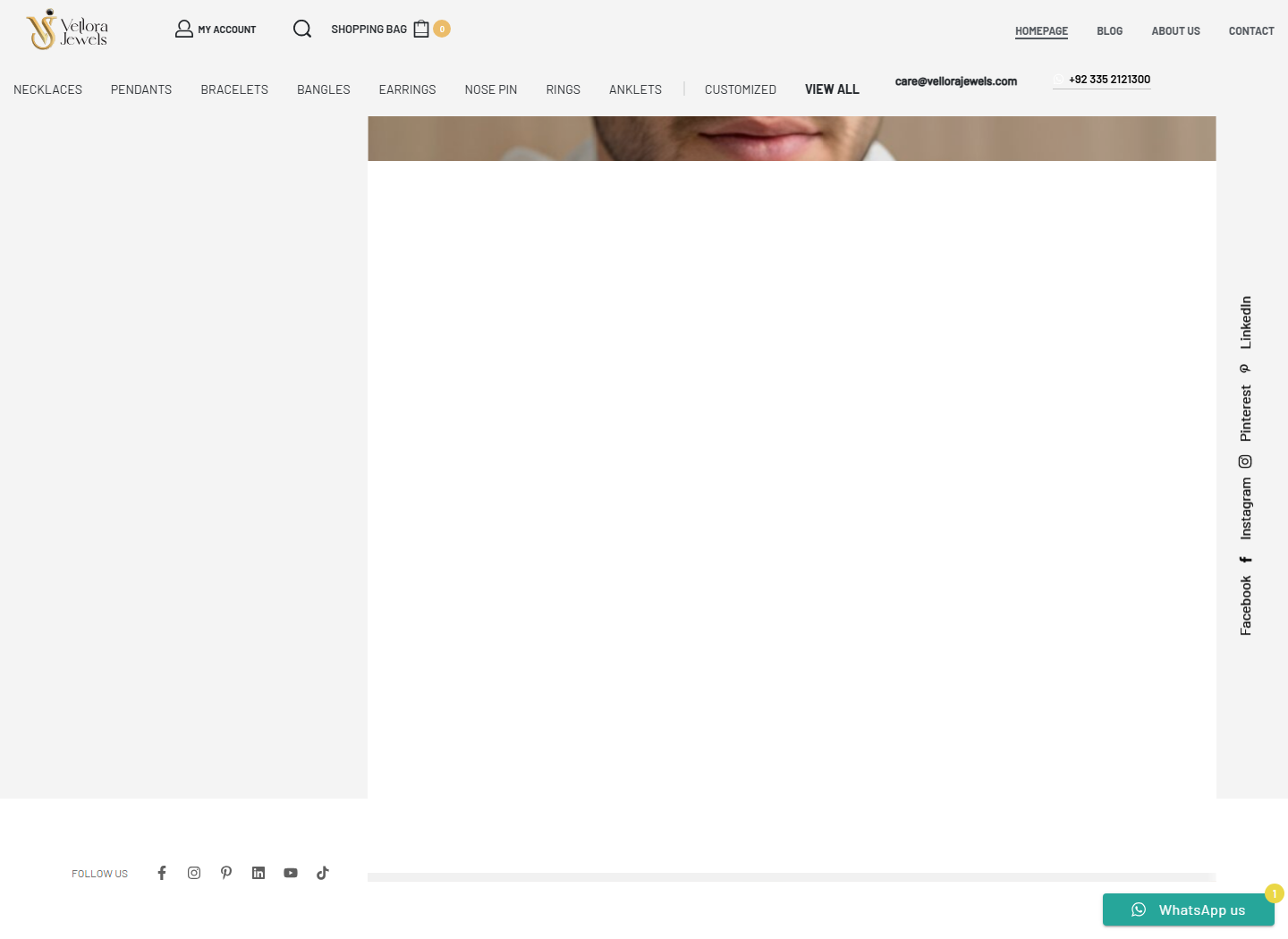 Vellora Jewels website view 01