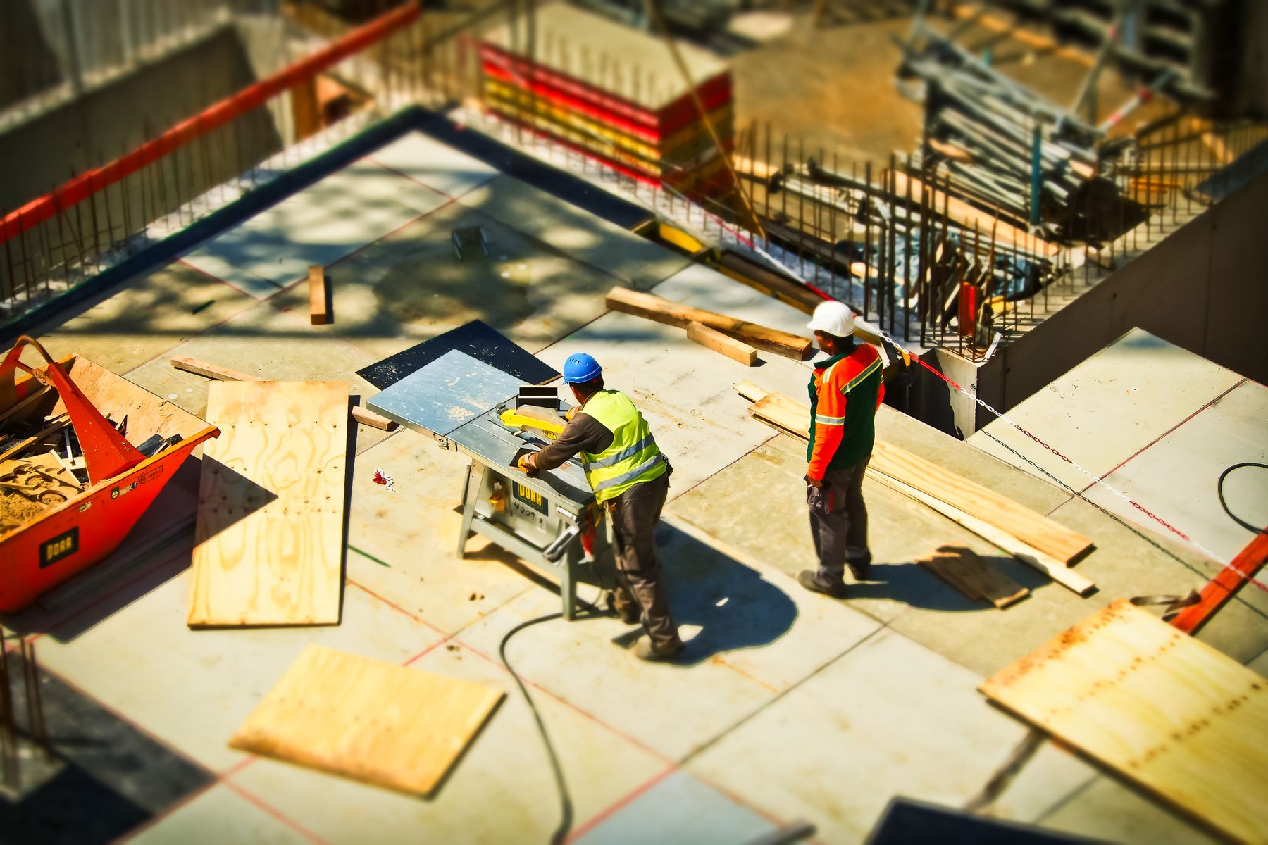 Construction structure in progress