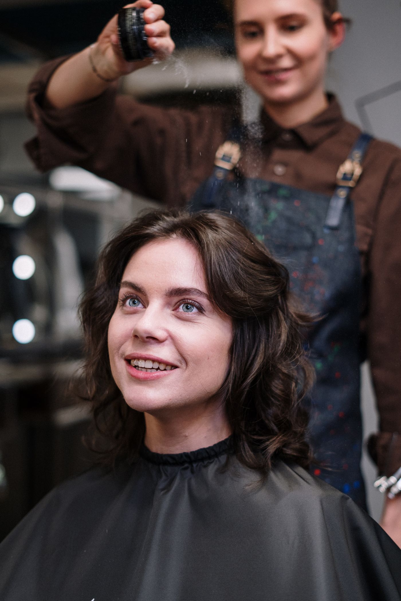 Editorial hair styling with natural movement
