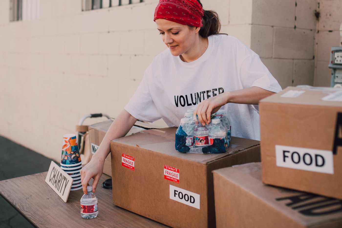 Community volunteers collaborating